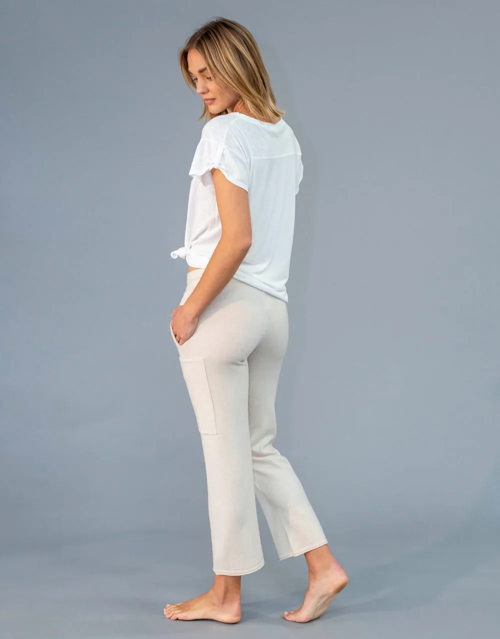 Un-Dyed Cargo Pants in Cream