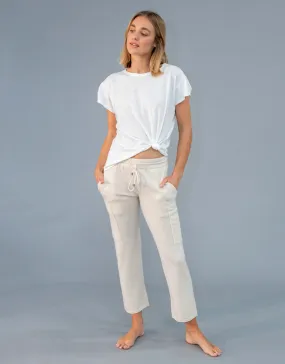 Un-Dyed Cargo Pants in Cream