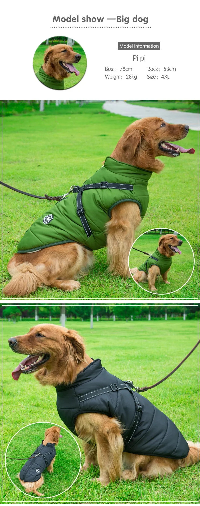 Waterproof Winter Jacket with Built-in Harness