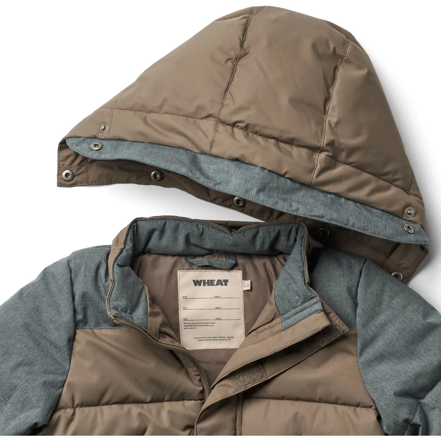 Wheat Dry Wood Puffer Jacket Anton