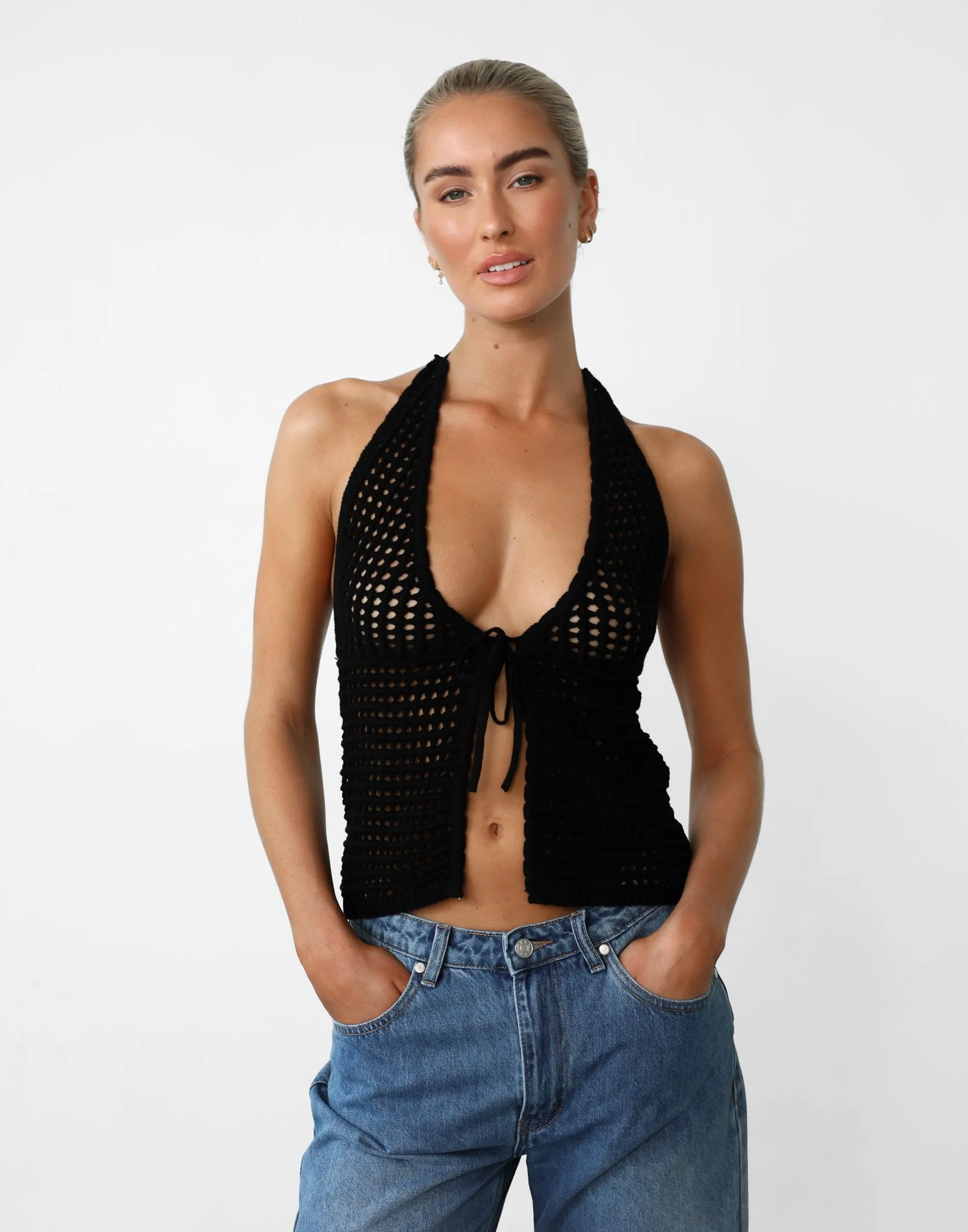 Wild Soul Crochet Top (Black)