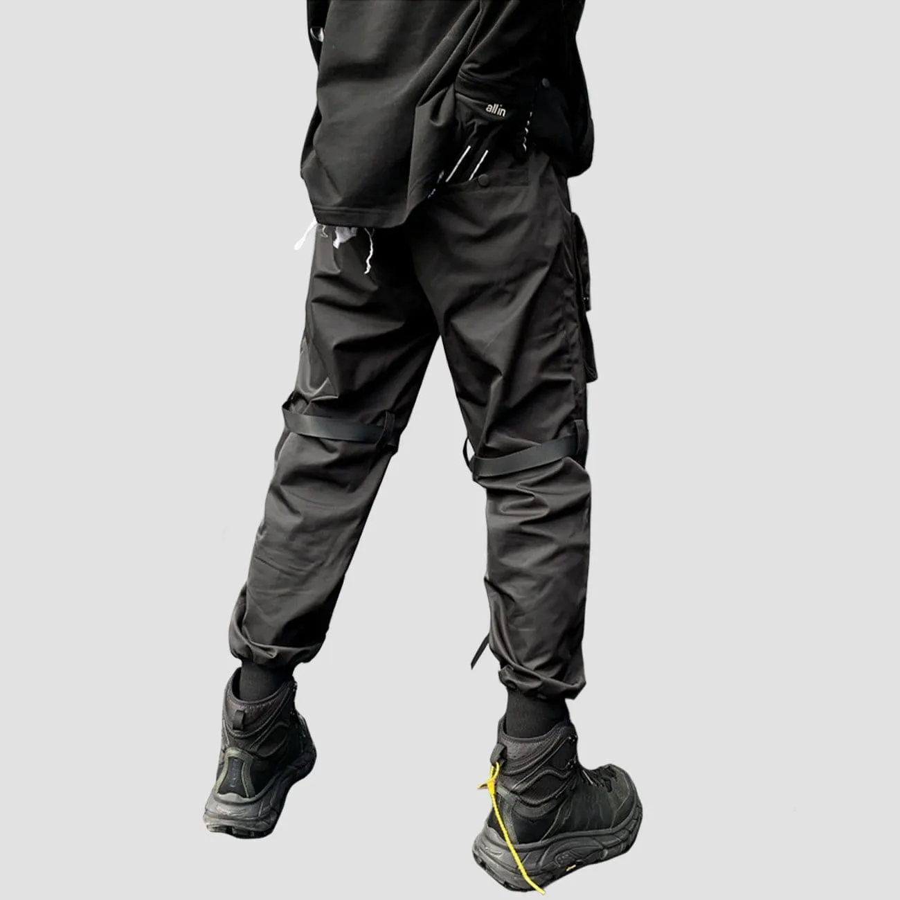 WLS Function Multi Pockets Ribbons Pants