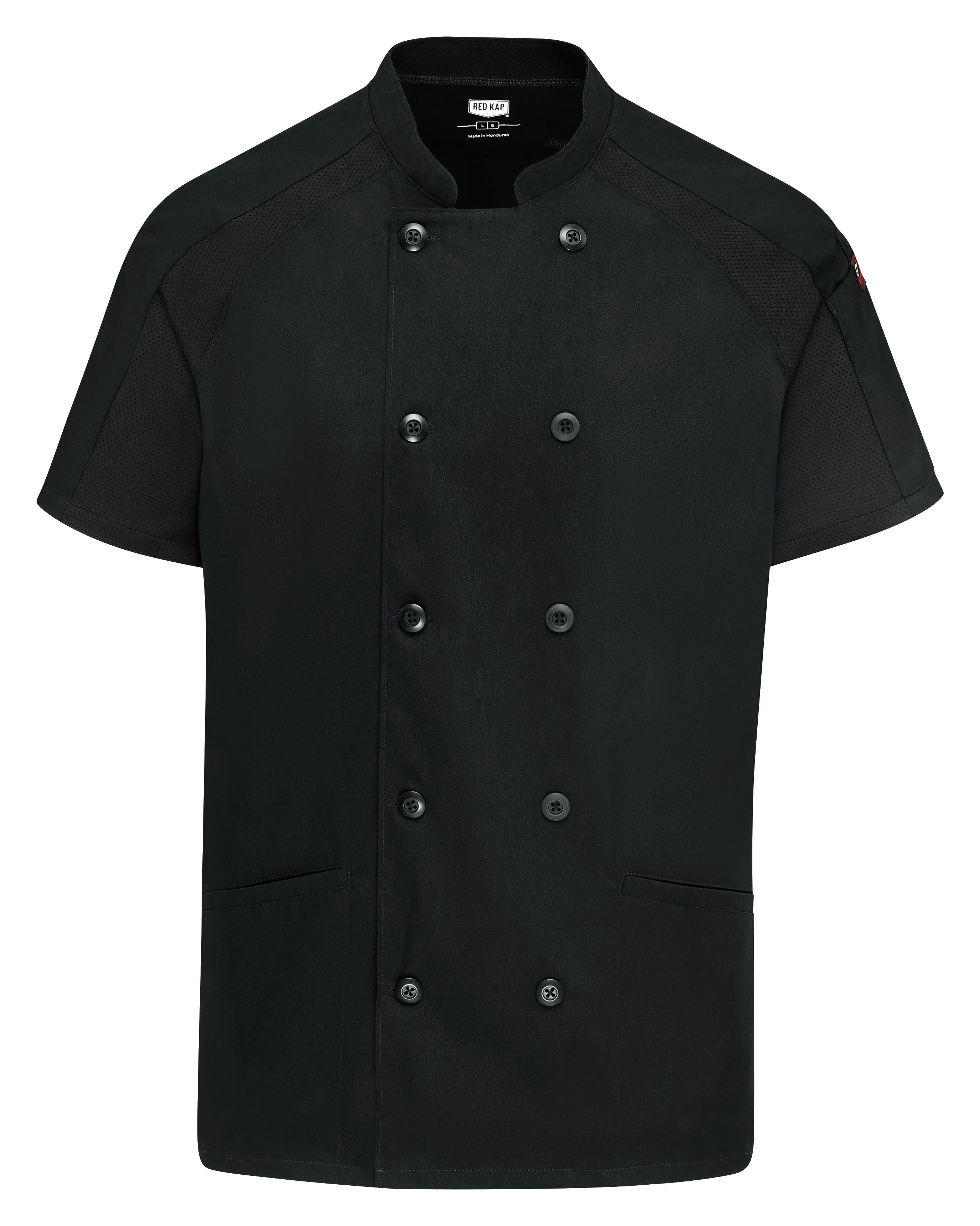 Women's Airflow Raglan Chef Coat with OilBlok 051W - Black