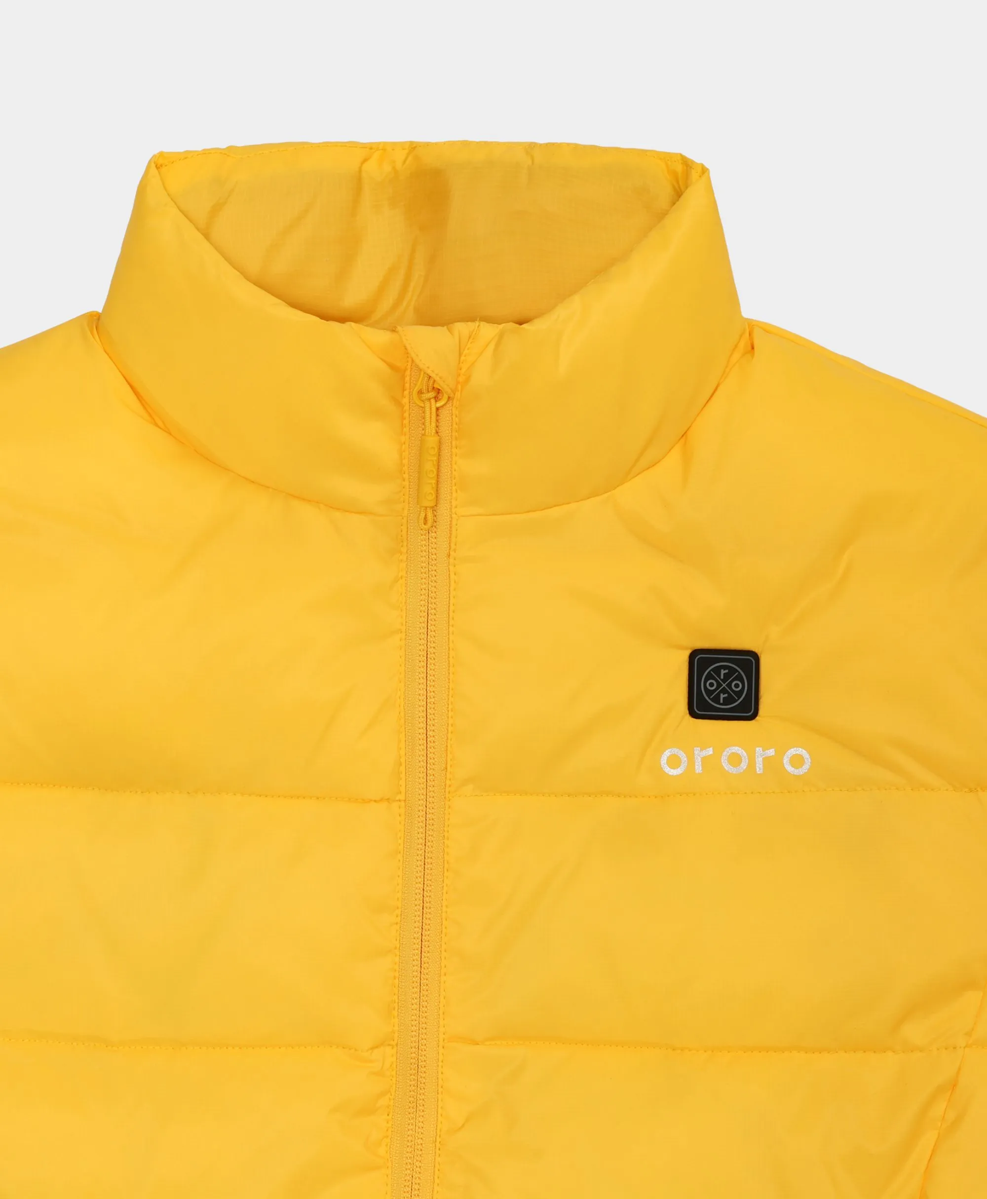 Women’s Heated Puffer Jacket - Black/Yellow