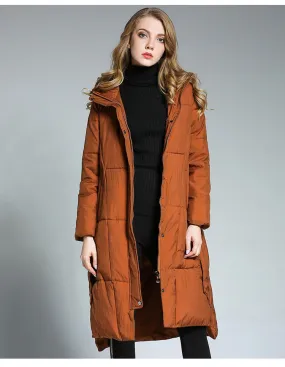 Womens Winter Hooded Puffer Coat