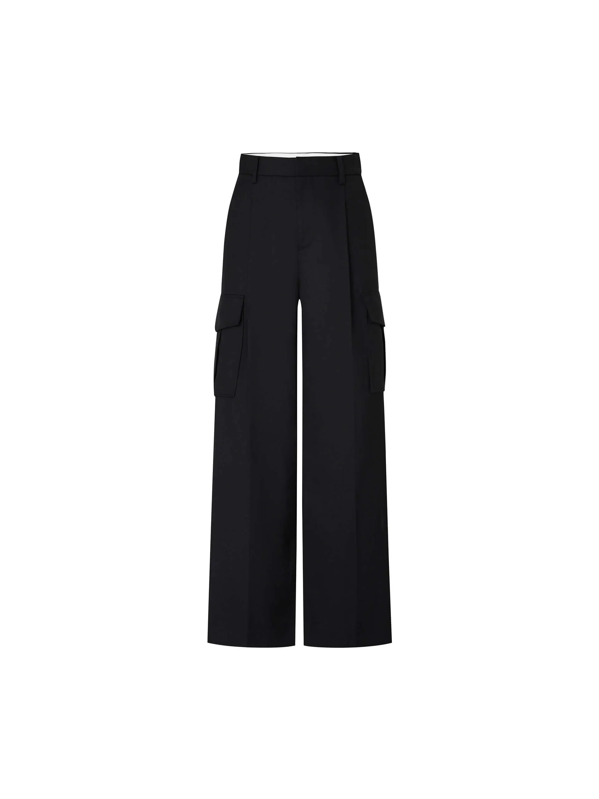 Wool Blend Cargo Pants