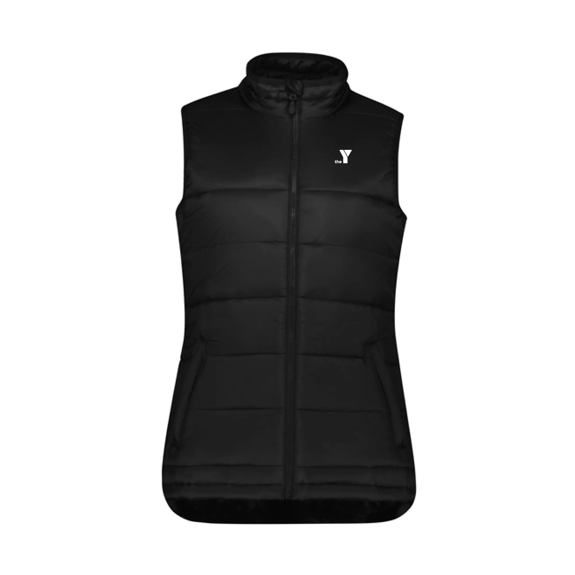 Y Womens Eco Puffer Vest - Black